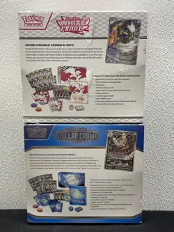 Pokemon TCG: Destined Rivals + Stellar Crown Elite Trainer Boxes Lot of 2 Sealed - Image 3