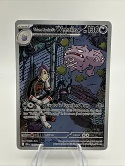 Team Rocket's Weezing Illustration Rare 199/182 Destined Rivals English Pokemon - Image 2