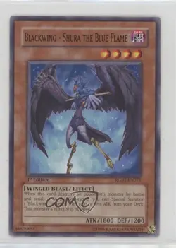 Blackwing- Shura the Blue Flame 1st Ed. YuGiOh Raging Battles #RGBT-EN011 2009 - Image 1
