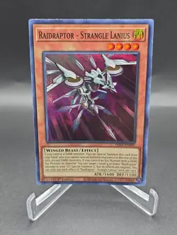 Yugioh Raidraptor - Strangle Lanius PHRA-EN005 Super Rare 1st Ed NM - Image 1