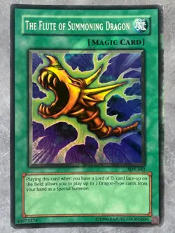 Yugioh The Flute of Summoning Dragon SDK-042 Super Rare MP Unlimited Kaiba - Image 1