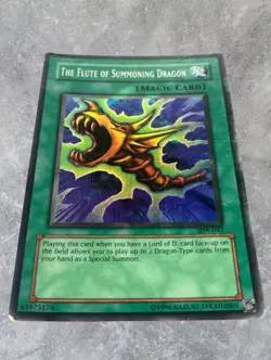 Yugioh The Flute of Summoning Dragon SDK-042 Super Rare MP Unlimited Kaiba - Image 2