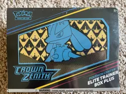 Pokemon Crown Zenith Pokemon Center Elite Trainer Box Plus ETB Sealed 12 Packs - Image 1