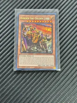 Yugioh 3x Eldlich the Golden Lord Alternate Art RA01-EN019 Secret Rare 1st Ed NM - Image 1