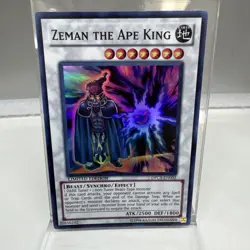 YUGIOH ZEMAN THE APE KING SUPER RARE DPC5-EN002 LIMITED EDITION - Image 1