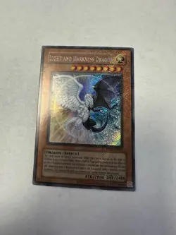 Light And Darkness Dragon RP02-EN095 (2020 Reprint) Secret Rare Holo Bleed NM - Image 2