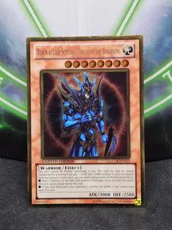 Yugioh Black Luster Soldier Envoy of the Beginning GLD4-EN013 Gold Rare LP - Image 1