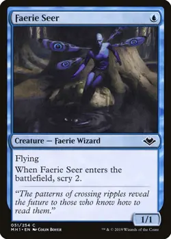 MTG Faerie Seer NM Modern Horizons MH1 Magic the Gathering card - Image 1