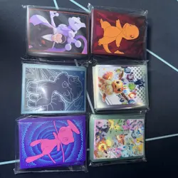 Lot Of 6 Pokemon TCG Card Sleeves, All Sealed - Image 1