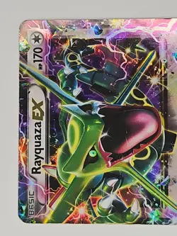 Pokemon Rayquaza EX 2015 Full Art Holo Black Star Promo Card XY69 - Image 3