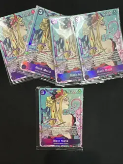 Black Maria Illustration Box Vol.2 OP08-074 One Piece Promotion Cards Foil Seal - Image 2