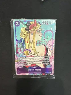 Black Maria Illustration Box Vol.2 OP08-074 One Piece Promotion Cards Foil Seal - Image 3