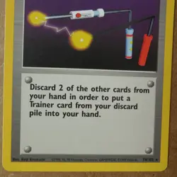 Item Finder 74/102 Rare Non-Holo Base Set Pokemon Trainer Card LP - Image 3