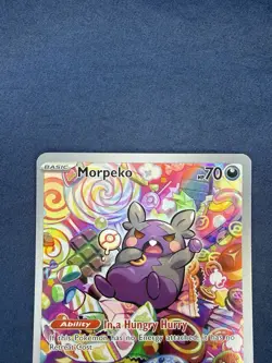 Pokemon TCG Morpeko Paradox Rift 206/182 Holo Illustration Rare Card NM - Image 2