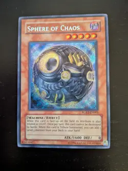 Yu-Gi-Oh! TCG Sphere of Chaos Holo Unlimited Edition RGBT-EN093 NM Card - Image 1