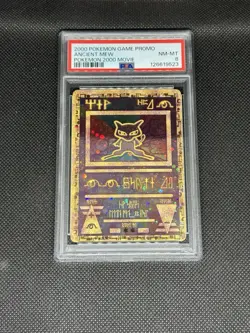 Ancient Mew 2000 Movie Promo Card With Swirl PSA 8 [English Version] - Image 1