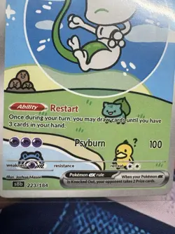 Bubble Mewtwo Ex Custom Fan Art card - Image 3
