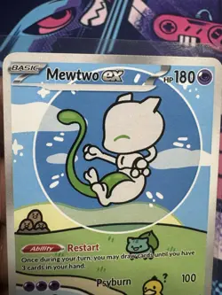 Bubble Mewtwo Ex Custom Fan Art card - Image 4