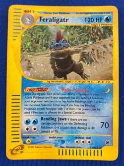 Pokemon TCG Feraligatr Expedition Base Set Holo Card 12/165 Regular Rare - Image 1