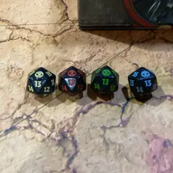 Magic The Gathering Spider-Man Spiderman Spin Down Dice Set of 4 - Image 1