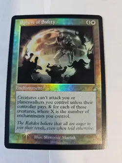 MTG -Sphere of Safety FOIL Retro Frame - Ravnica Remastered - Image 1