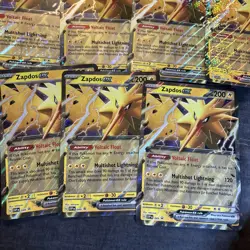 Lot Of 7 Pokemon TCG Zapdos ex (SVP 049) 151 Black Star Promo JUMBO Card - Image 4