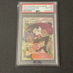 PSA 10 Jessie and James Full Art #68/68 Hidden Fates Pokemon English - Image 1
