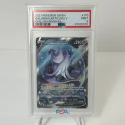2021 Pokemon Chilling Reign #170 Galarian Articuno V Alt Art PSA 9 Mint - Image 1