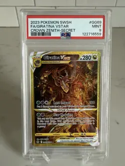 PSA 9 Giratina VSTAR #GG69 FA Secret Rare - 2023 Pokemon Crown Zenith - MINT - Image 1