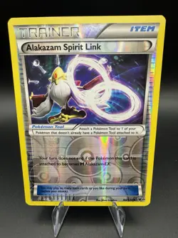 Pokemon Fates Collide Alakazam Spirit Link 90/124 Vintage Reverse Holo - LP / MP - Image 1