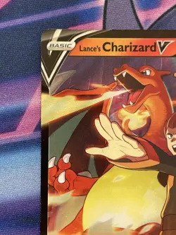Pokemon Lance's Charizard V SWSH133 Celebrations Holo Black Star Promo🔥 - Image 2