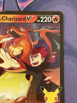 Pokemon Lance's Charizard V SWSH133 Celebrations Holo Black Star Promo🔥 - Image 3