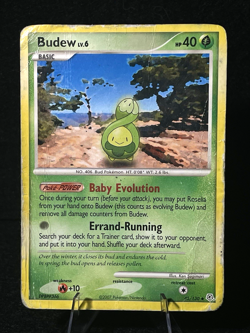 Pokemon TCG Budew 43/130 Diamond & Pearl Regular Common HP 2007 - Image 1