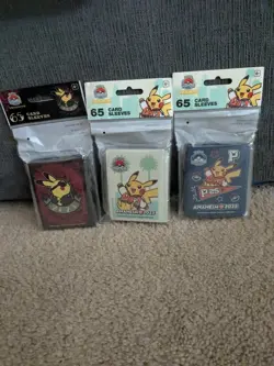 2025 Pokemon World Championships Rockabilly Varsity Sleeves Anaheim Worlds Set - Image 1