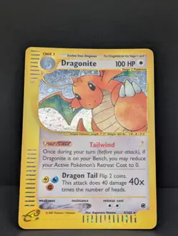 Dragonite 009/165 Expedition Base Set Holo Ultra Rare Pokemon TCG e-reader LP - Image 3