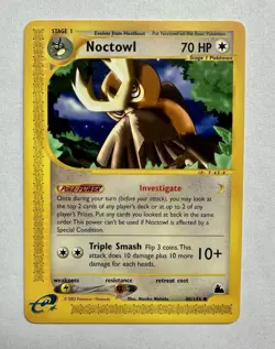 Noctowl - Skyridge 40/144 - 2003 WOTC - Pokemon TCG - E Reader - NM - Image 1
