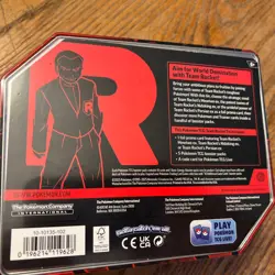 POKEMON TCG TEAM ROCKET TIN BOX PERSIAN EX 5 BOOSTER PACKS BRAND NEW SEALED - Image 2