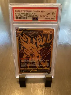 PSA 8 Zamazenta V 077 SWSH077 Full Art Promo Ultra Premium Collection 2020 - Image 1
