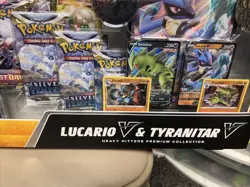 Pokemon TCG Lucario V & Tyranitar V Heavy Hitters Premium Collection Exclusive - Image 4