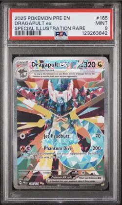 2025 POKEMON PRISMATIC EVOLUTIONS SPECIAL ILLUSTRATION RARE DRAGAPULT EX PSA 9 - Image 1