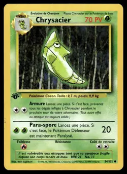 1999 Pokemon Classic - Base Set Chrysacier #54 Heavy Play - Image 1