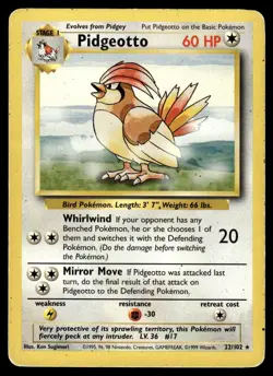 1999 Pokemon Classic - Base Set Pidgeotto #22 Heavy Play - Image 1