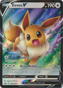 Eevee V SWSH065 Sword & Shield Promo Pokemon TCG - Image 1