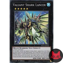 Yugioh Valiant Shark Lancer ETCO-EN044 Super Rare 1st Edition NM - Image 1