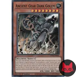Yugioh Ancient Gear Dark Golem LEDE-EN006 Super Rare 1st Edition NM - Image 1