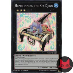 Yugioh Humhumming the Key Djinn WSUP-EN023 Super Rare 1st Edition NM - Image 1