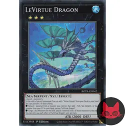 Yugioh LeVirtue Dragon ROTA-EN042 Super Rare 1st Edition NM - Image 1