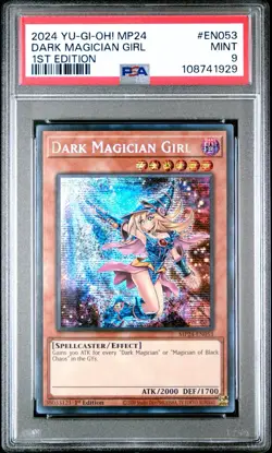 2024 Yu-gi-oh! Dark Magician Girl MP24-EN053 Prismatic PSA 9 Mint - Image 1