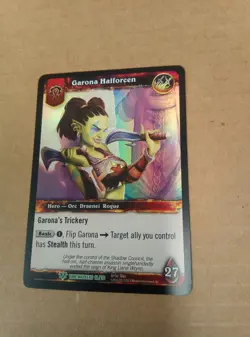 * Warcraft TCG Time Walkers Single Card Garona Halforcen - Image 1