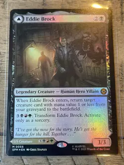 Eddie Brock Magic: The Gathering Legendary Creature Card - Image 1